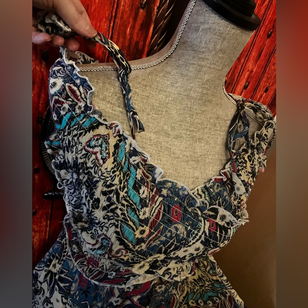 Anthropologie Smock Criss Cross Maxi Dress size XS NTW - Picture 5 of 11